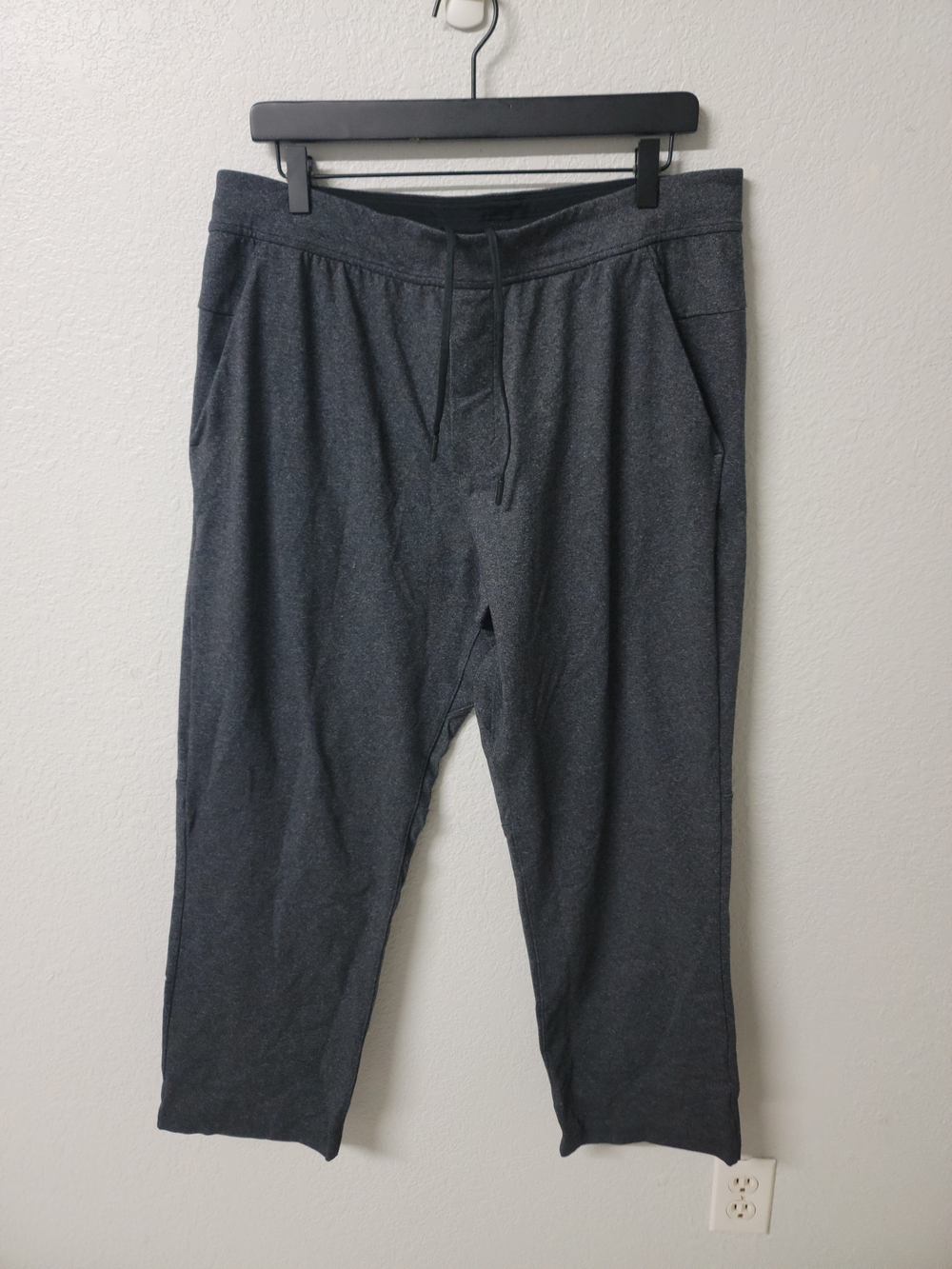 Lululemon Drawstring Sweatpants Dark Gray Charcoal Men's XL